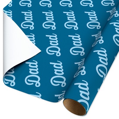 20 sq ft Father's Day Wrapping Paper All Over Dad Pattern