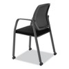 HON Nucleus Series Recharge Guest Chair, Supports Up to 300 lb, 17.62" Seat Height, Black Seat/Back, Black Base - 4 of 4