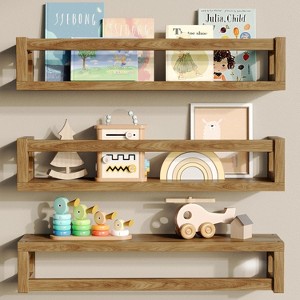 Attop Floating Shelves - Multi-Use Wall-Mounted Bookshelves for Kids and Nursery - 1 of 4