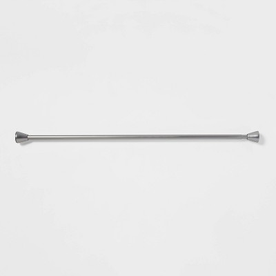 86" Tapered Finial Tension Aluminum Shower Curtain Rod - Made By Design™