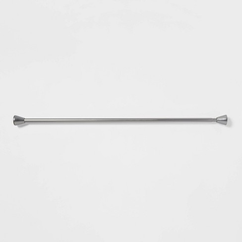 86 Tapered Finial Tension Aluminum, Tension Shower Curtain Rods Target