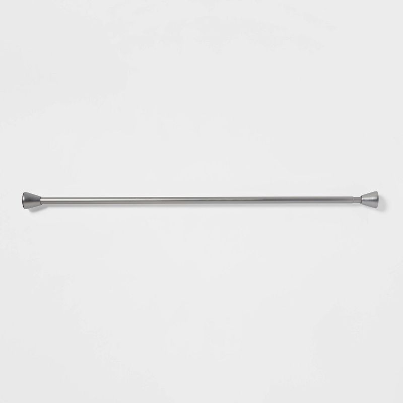 86" Tapered Finial Tension Aluminum Shower Curtain Rod - Made By Design&#8482;, 1 of 5
