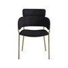 Meridian Furniture,Yara Velvet Dining Chair, Set of 2 - 3 of 4