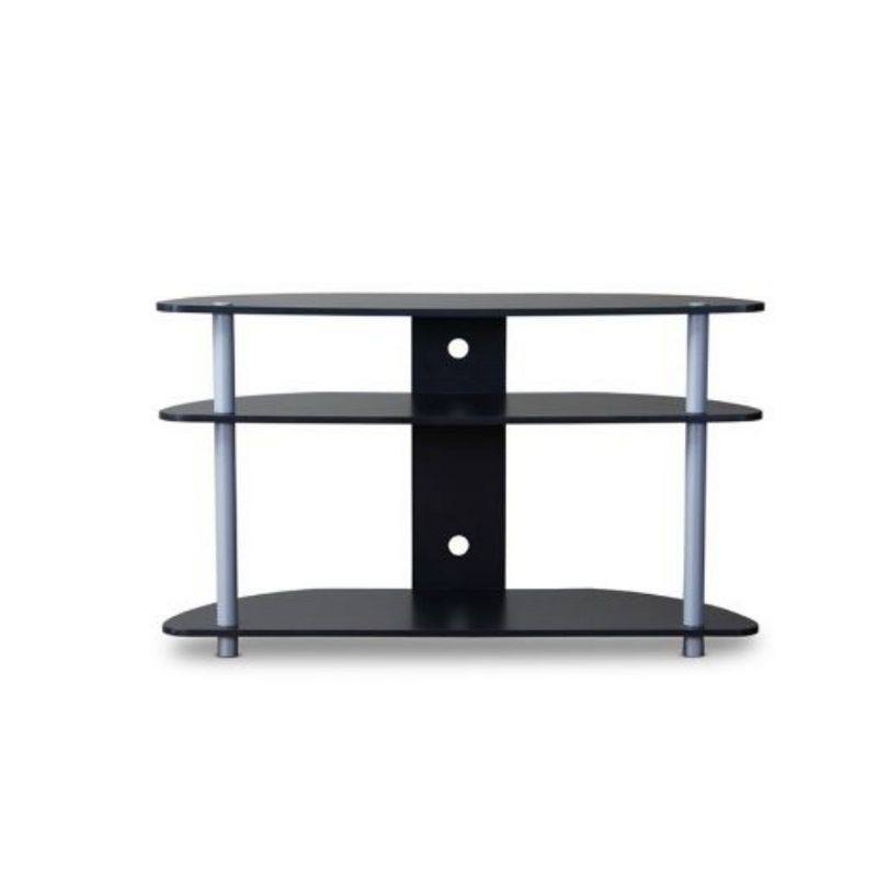 Orbit and Silver TV Stand for TVs up to 40&#34; Black/Silver - Baxton Studio, 4 of 6