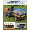 Heavy Duty Steel ATV UTV Trailer, Tow Behind Dump Cart with Removable Sides, Garden Yard Wagon for Tractor - 2 of 4