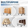 Steel Panel Truck, 2200 LBS Capacity Lumber Cart & Drywall Dolly Cart, 36 x 24 Inch Flatbed Platform Truck with Removable Side Handrails - 4 of 4