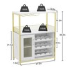 Wine Bar Cabinet, Liquor Cabinet with Detachable Wine Rack, Small Coffee Bar, Mesh Door, Buffet Sideboard for Kitchen - 3 of 4