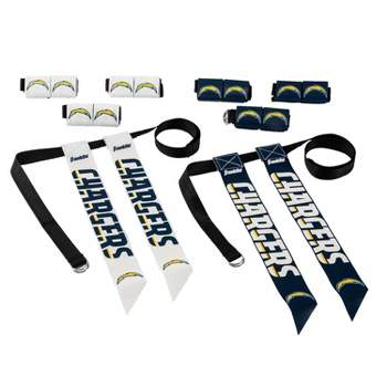 NFL Franklin Sports Los Angeles Chargers Youth Flag Football Set