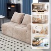 64.2" Chenille Minimalist Loveseat Sofa with Sleeper & Deep Seat - 4 of 4