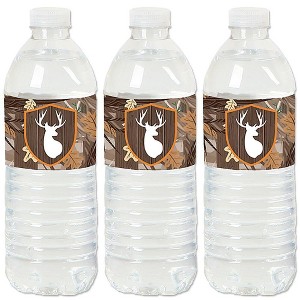 Big Dot of Happiness Gone Hunting - Deer Hunting Camo Baby Shower or Birthday Party Water Bottle Sticker Labels - Set of 20 - 1 of 4