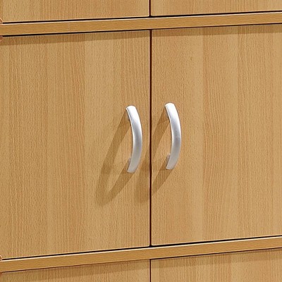 Beech Wood 6-Door Lockable Office Storage Cabinet
