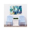 Cottage Garden West of The Wind Breezy Blues Blue, Orange, Green 40 x 30 Inch Waterproof Gallery Wrapped Canvas, Outdoor Garden, Yard, Patio All - 2 of 2