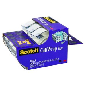 Scotch Gift Wrap Tape with Dispensers 3pk - 1 of 4