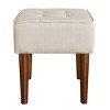 Aria Square Tufted Stool - Adore Decor - 2 of 4