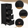 Yaheetech Wooden Bathroom Floor Cabinet Storage Cabinet Organizer with 4 Drawers - 4 of 4