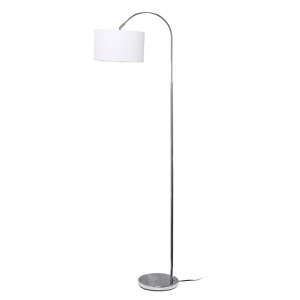 Creekwood Home Vista 66" Modern Arched Brushed Nickel Floor Lamp - 1 of 4