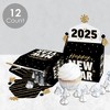 Big Dot of Happiness Hello New Year - Treat Box Party Favors - 2025 NYE Party Goodie Gable Boxes - Set of 12 - 3 of 4