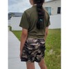 Girl's Summer 2 Piece Outfit Short Sleeve Twist Crop Top and Print Shorts Sets Cute Clothing Set 3-12Y - 3 of 4