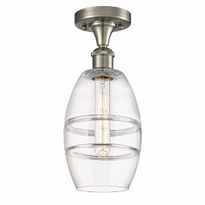Vaz - 1 Light Semi-Flush Mount In Industrial Style-9.38 Inches Tall and 5.88 Inches Wide - 1 of 1