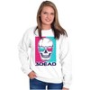 Funny Skull 3D Glasses 3Dead Joke Sweatshirt for Men or Women Brisco Brands - 3 of 4