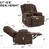 Rocking Chair, Manual Recliner Chair for Living Room, Bedroom,Rocking Chairs with Cup Holder, Nursery Glider Recliner with Massage and Heating - 3 of 4