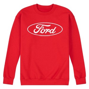 Men's - Ford - White Circle Logo Graphic Fleece Sweatshirt - 1 of 4