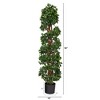 Nearly Natural 4.5-ft English Ivy Spiral Topiary Artificial Tree with Natural Trunk UV Resistant (Indoor/Outdoor) - 2 of 4