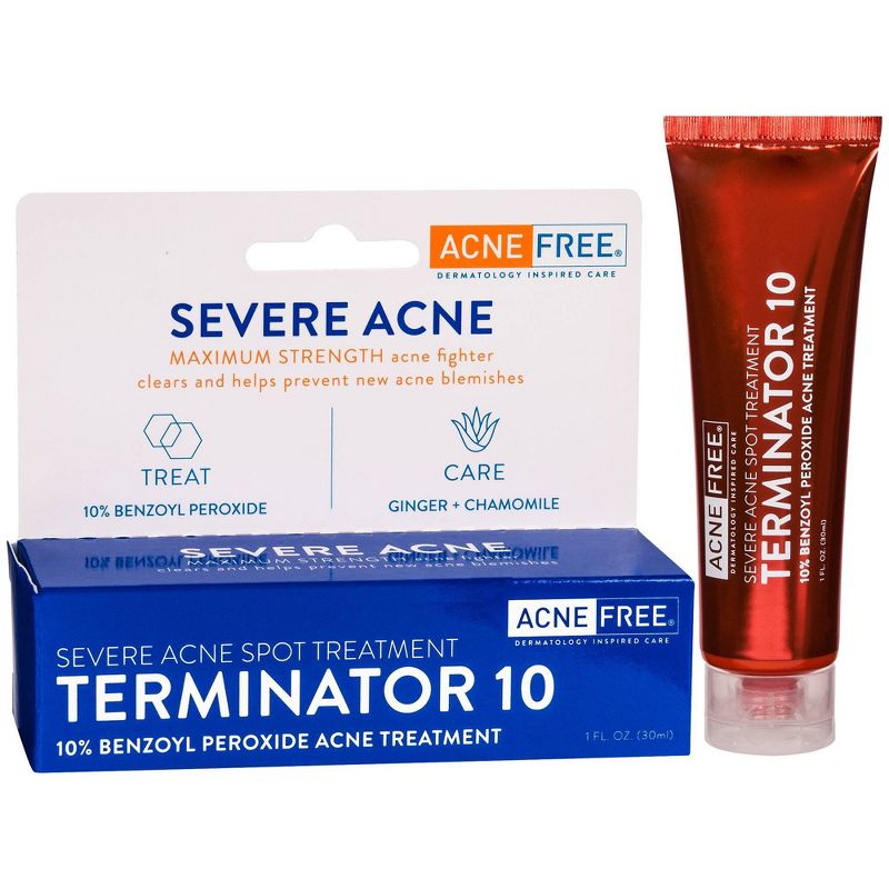 AcneFree Severe Acne Spot Treatment Terminator 10 with 10% Benzoyl Peroxide  - 1 fl oz, 3 of 9