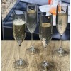 ChicFurnit Drinkware Tritan Plastic Champagne Flutes Unbreakable Design for Celebrations, Clear, 1.88"*1.88"*8.88" - 3 of 4