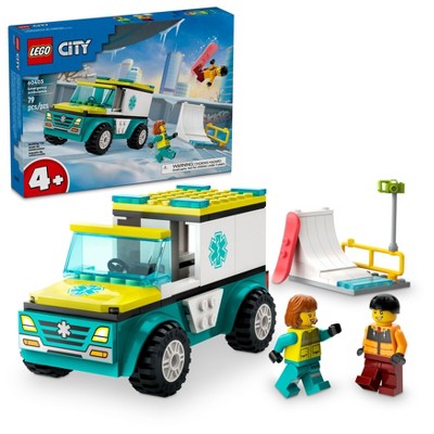 LEGO City Emergency Ambulance and Snowboarder 60403_2