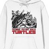 TMNT Turtles Holding Weapons Adult White Graphic Hoodie - 2 of 3