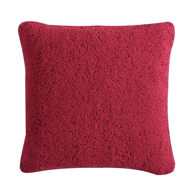 20&#34;x20&#34; 2pc Eddie Bauer Fair Isle 100% Microfiber Pillow Cover Set Red, 4 of 9