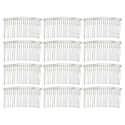 Unique Bargains No Slip Hair Side Combs Accessories Metal For Hair Styling  12 Pcs : Target