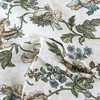 Ellis Curtain Madison Floral Design Printed Natural Ground Non-Skid Backing Chair Pad Blue - 4 of 4