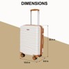 Hykolity 22" Carry On Luggage Expandable Hardshell Suitcase Lightweight Check-in Baggage Airline Approved Suitcase - 2 of 4