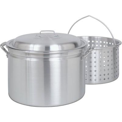 Bayou Classic 24-qt Aluminum Stockpot with Basket