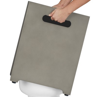 Aegean 20" Dark Gray Powder-Coated Steel Propane Tank Cover