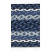 Earth Rugs Coastal Blue, Gray & Ivory Braided Jute Oval Stair Tread – 27"x8.25" - 3 of 3