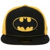 Adult Batman Logo Black & Yellow Panels New Era 59Fifty Fitted Hat - 2 of 4