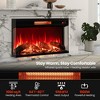 Tangkula 36 Inches 3-Sided Glass Electric Fireplace w/ Remote Control Thermostat 9H Timer - 4 of 4