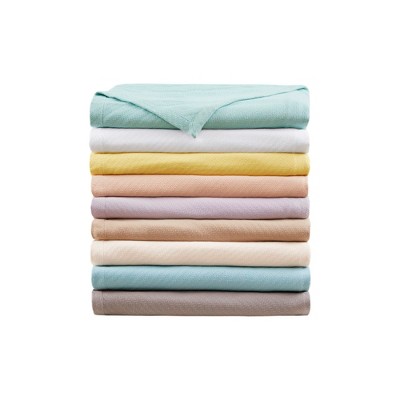 Full Size Blush Cotton Machine Washable Blanket