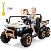 Acekool 24V 2-Seater Ride-On Dump Truck with Remote Control, 4WD UTV, Electric Dump Bed & Shovel, Bluetooth Music, 6-Wheel Adventure Toy - 2 of 4