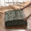 MontVoo Vintage Floral Washable Rugs Green - 4 of 4
