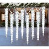 Gemmy LED Lightshow Shooting Star Icicle Lights White Set of 8 - 2 of 4