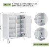 Acekool Glass Door Shoe Cabinet, Modern Shoe Organizer with Adjustable Shelves, Space-Saving Entryway Storage - 2 of 4