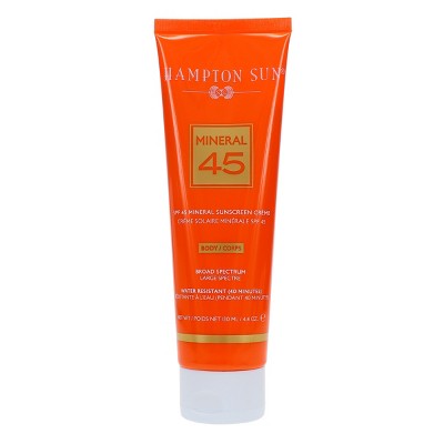 Hampton Sun SPF 45 Mineral Creme for Body 4.4 oz