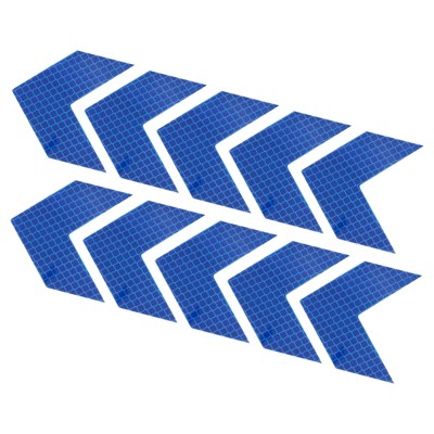 Unique Bargains Reflective Stickers Waterproof Adhesive High Visibility Night Warning Safety Tape for Trucks 10 Pcs