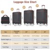 BEAFUP Hardshell Luggage Sets 4 Pieces 20"+24"+28" Luggages and Cosmetic Case Spinner Suitcase with TSA Lock Lightweight - 3 of 4