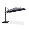 PURPLE LEAF 11ft Square Patio Umbrella with Base Large Outdoor Offset Umbrella 360-degree Rotation Cantilever Umbrella for Garden Deck Backyard Pool - 2 of 4