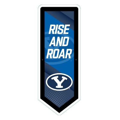 Evergreen Ultra-Thin Glazelight LED Wall Decor, Pennant, Brigham Young University- 9 x 23 Inches Made In USA
